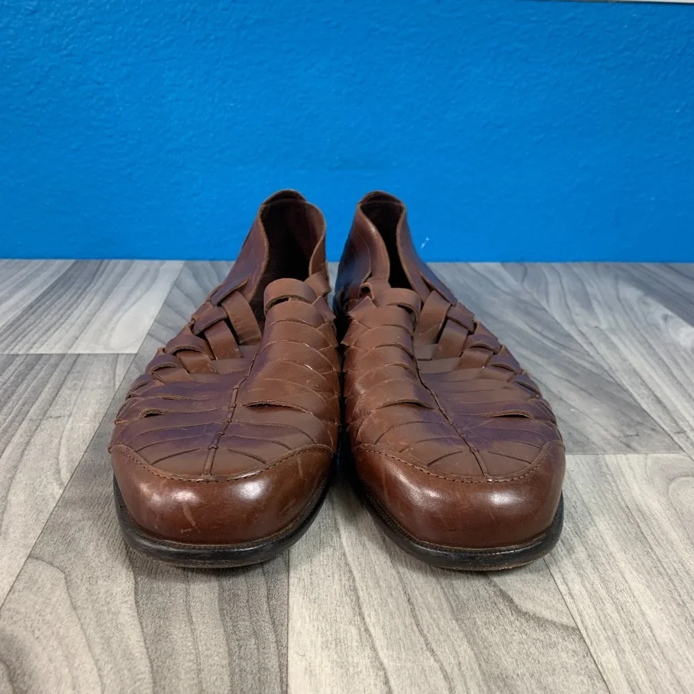 Cole Haan Resort Huarache Vintage Woven Leather Sandals Mens 10.5 D Shoes 09237